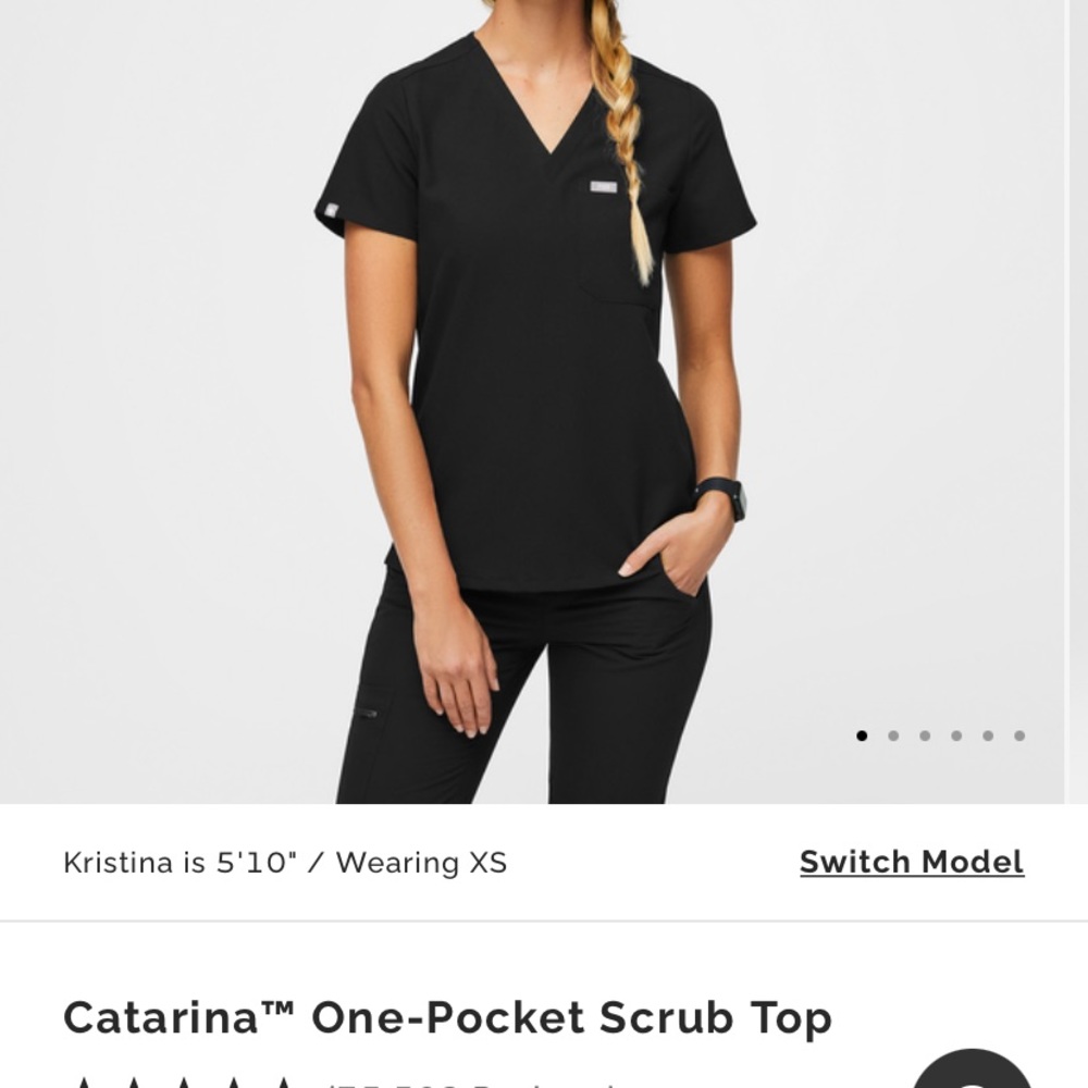 Catarina™ One-Pocket Scrub Top